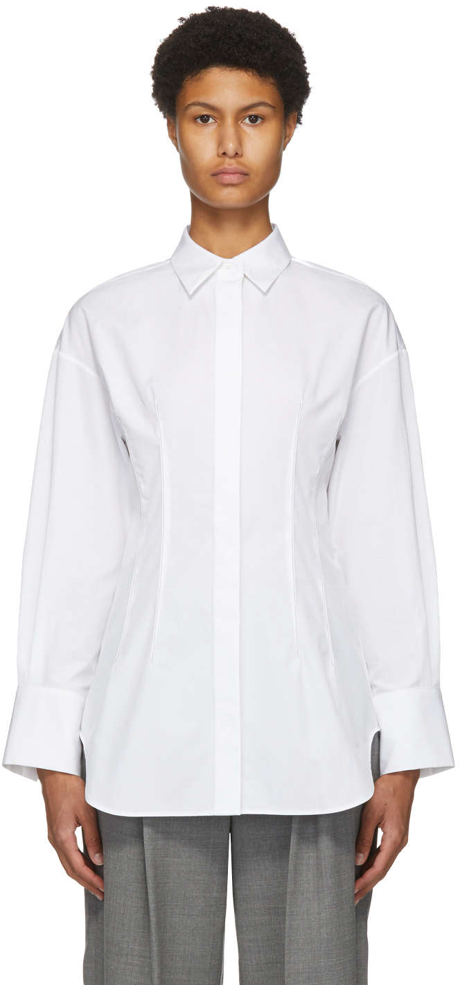 Partow White Poplin Petra Shirt