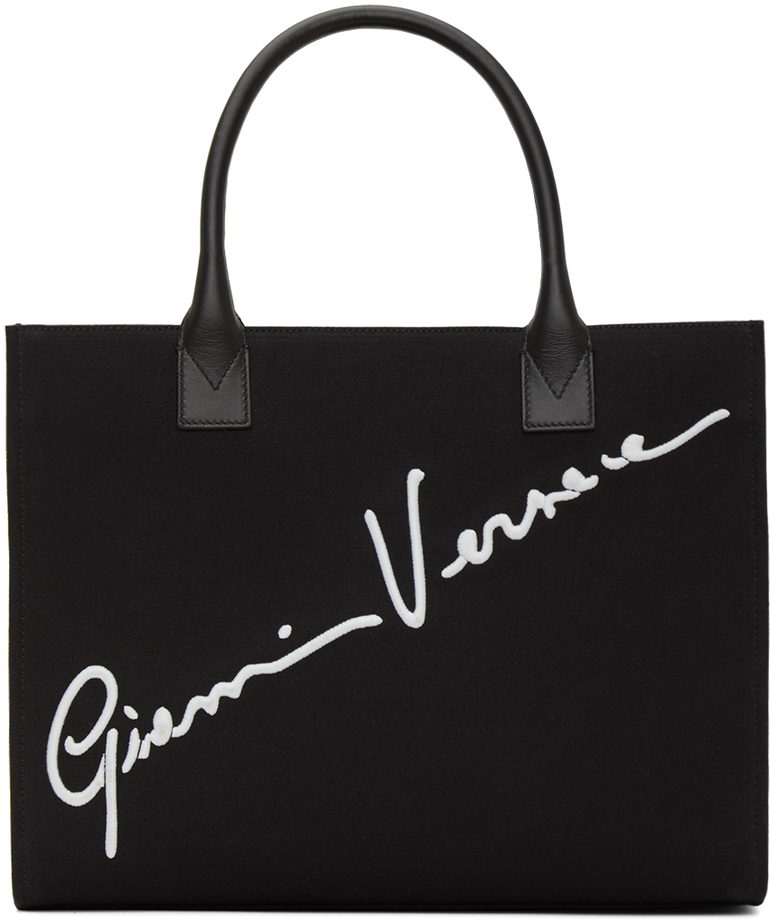 versace black tote