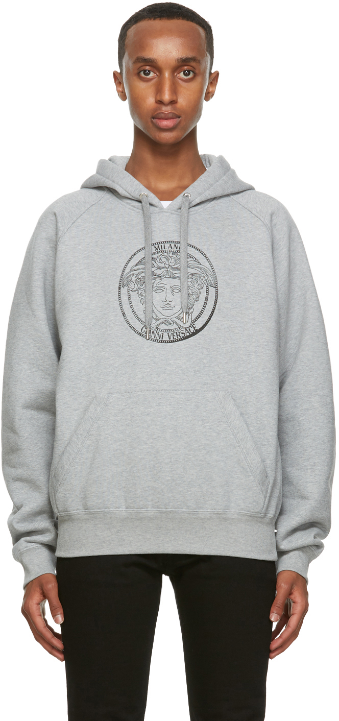 grey college hoodie