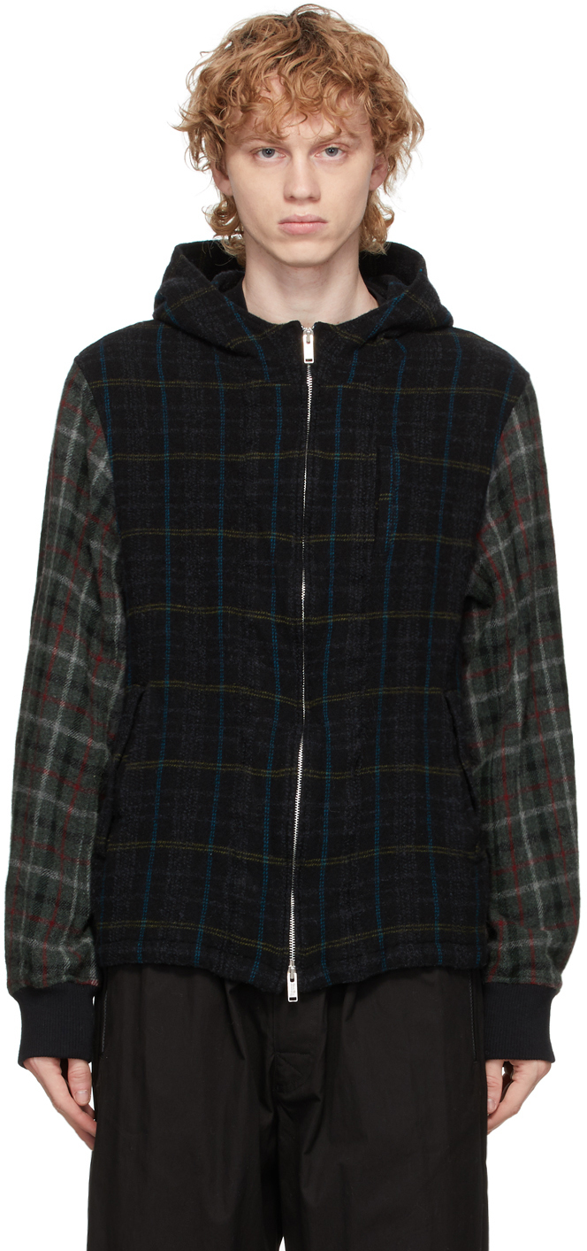 checkered jacket with hood