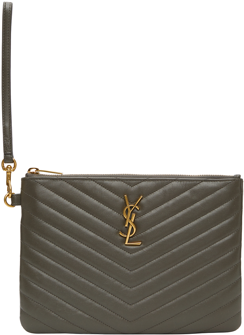 saint laurent wristlet wallet