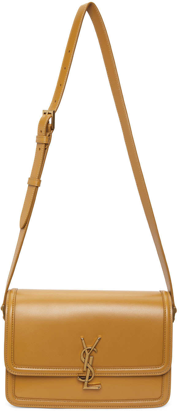 Saint Laurent Beige Medium Solferino Bag SSENSE