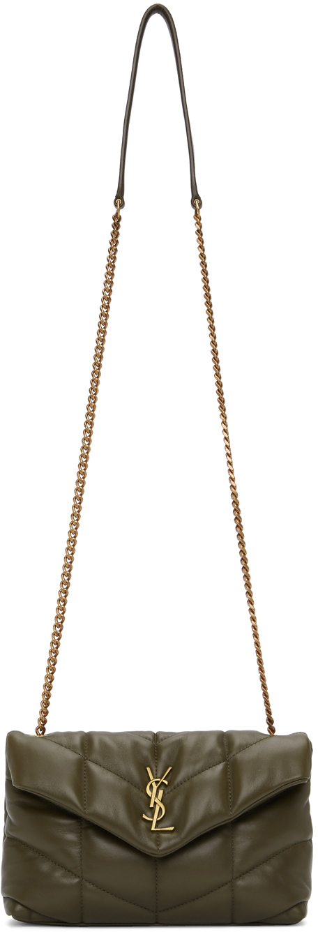 ysl toy loulou grey khaki