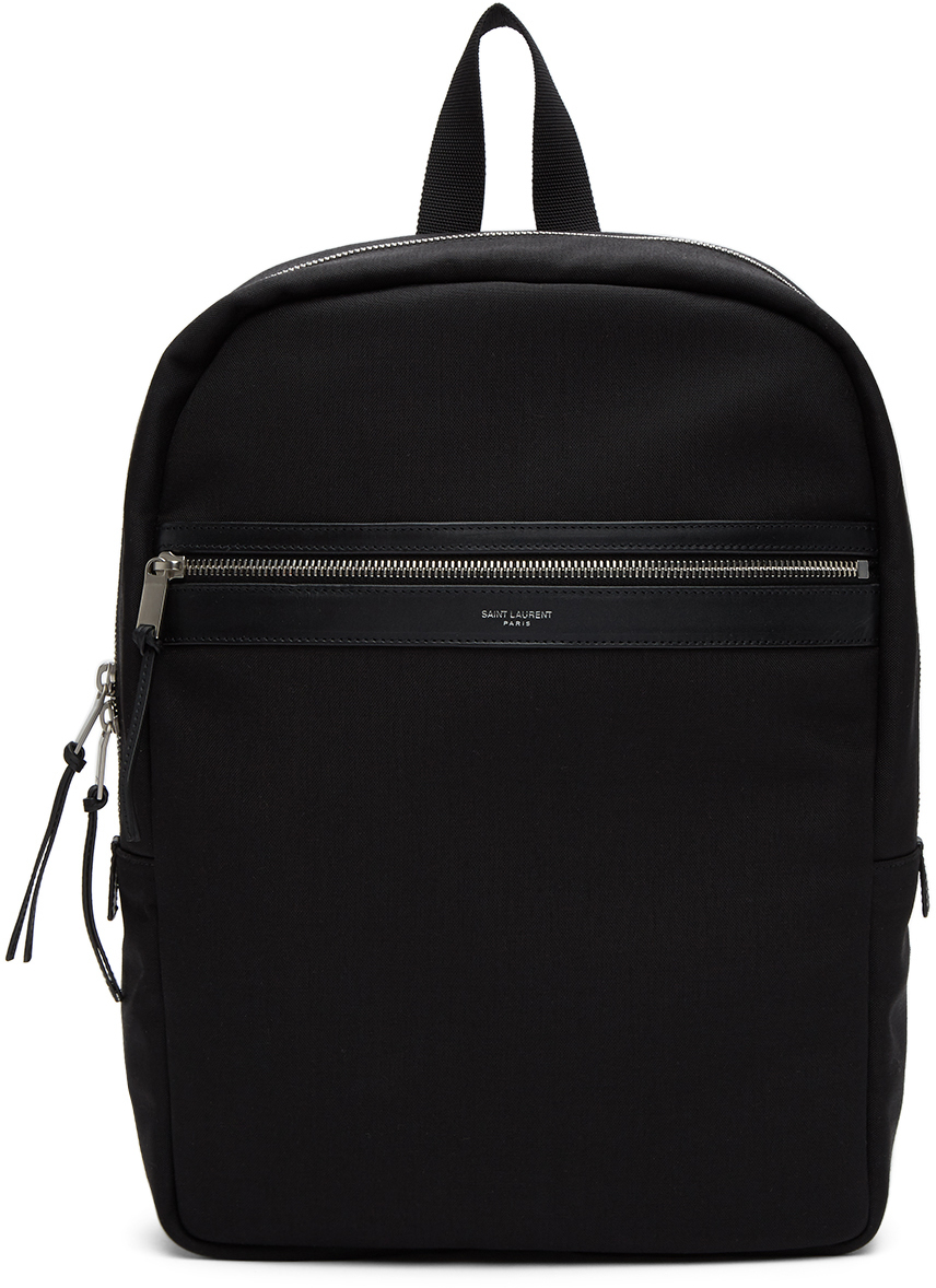 Saint Laurent: Black City Laptop Backpack | SSENSE