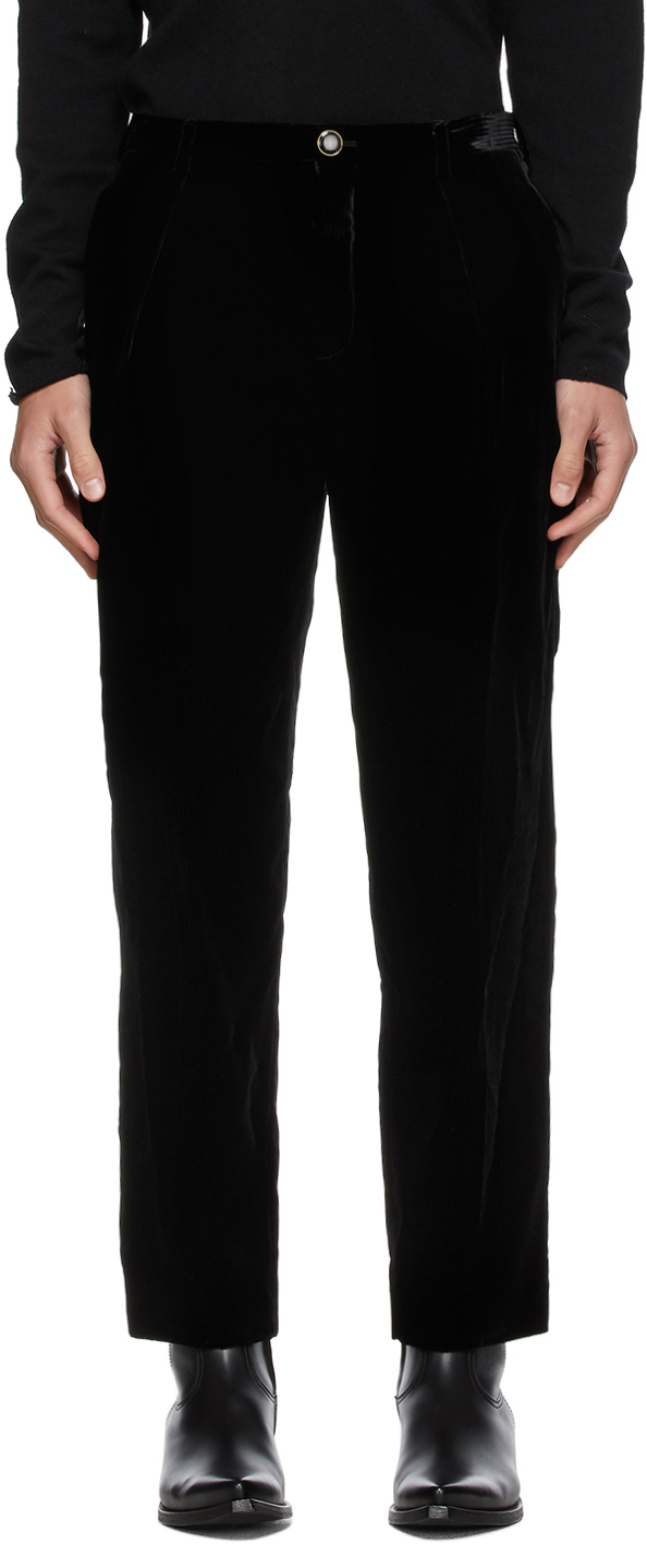 saint laurent velvet pants