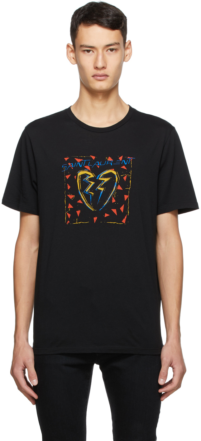 saint laurent heart shirt