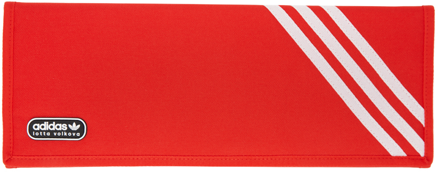 adidas LOTTA VOLKOVA Red Trefoil 3 Fold Clutch