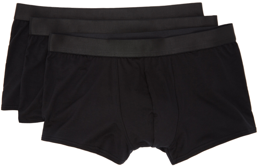 CDLP ThreePack Black Boxer Trunks SSENSE