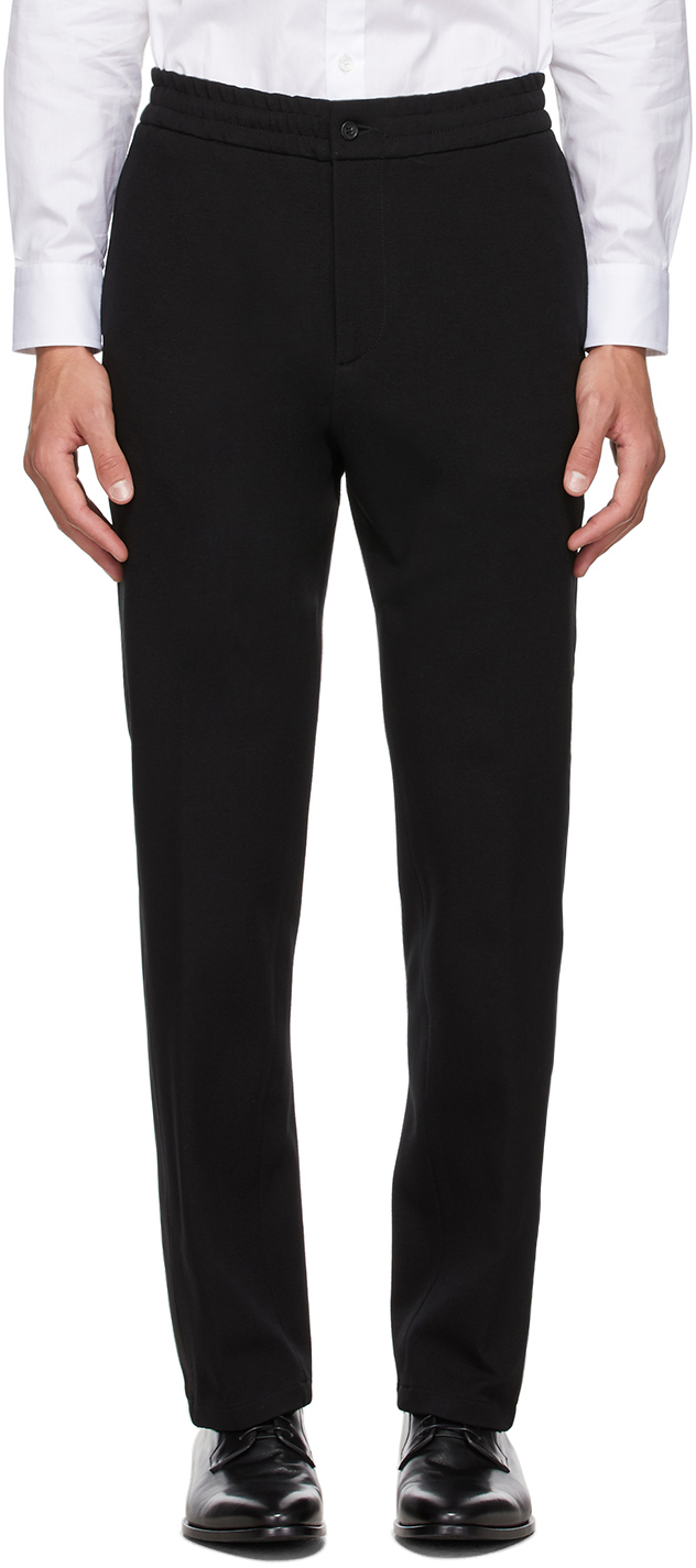 Dunhill: Black Side Band Track Pants | SSENSE