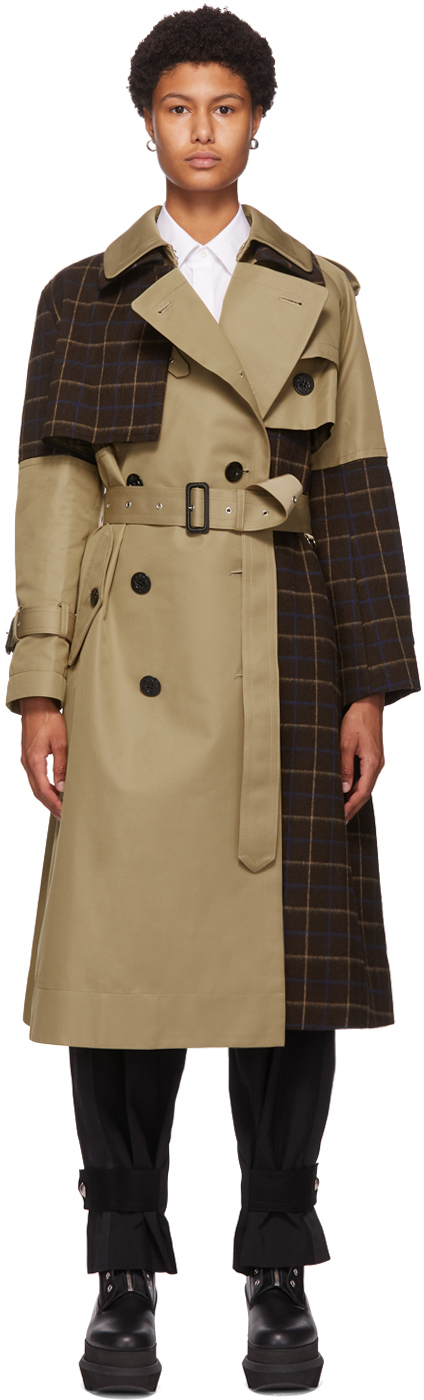 sacai trench coat