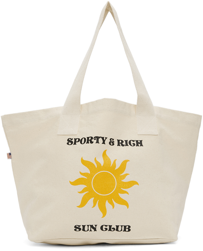 Sporty & Rich Beige 'Sun Club' Tote