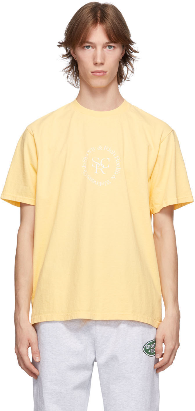 Sporty & Rich Yellow 'SRHWC' T-Shirt