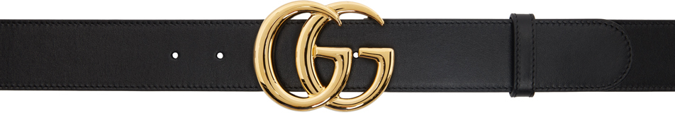 Gucci: Black GG Marmont Belt | SSENSE