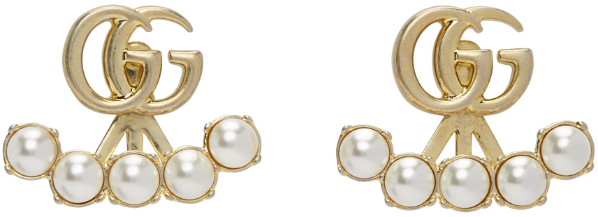 double g pearl earrings