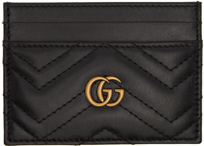 Gucci Black GG Marmont Card Case