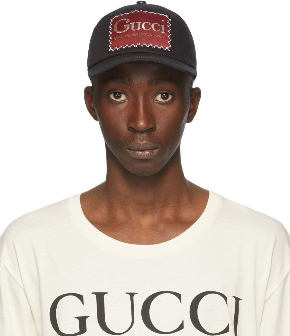 black gucci hat mens