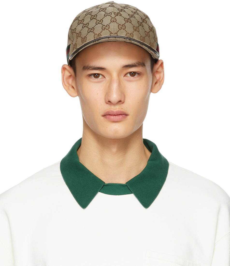 Gucci: Beige Original GG Baseball Cap | SSENSE Canada