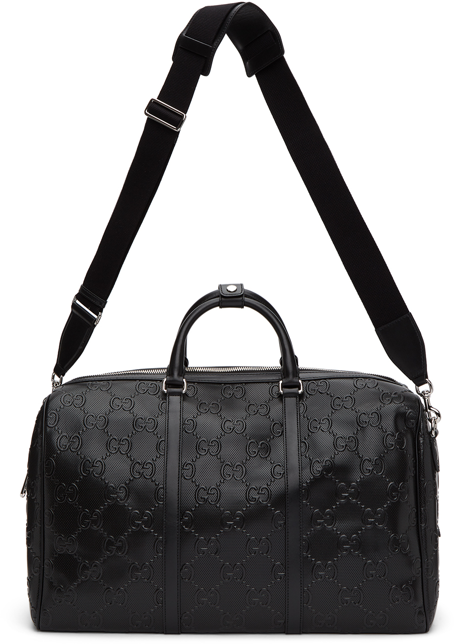 Gucci Black Gucci Signature Weekender Duffle Bag 202451M169250