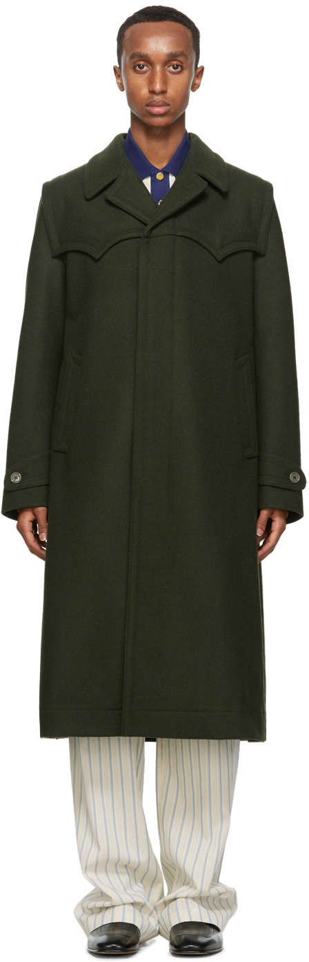 manteau loden vert