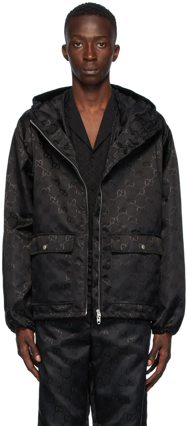 Gucci: Black Nylon GG Jacket | SSENSE