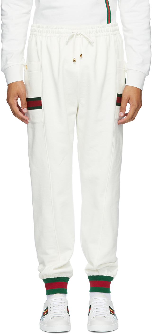 gucci white joggers