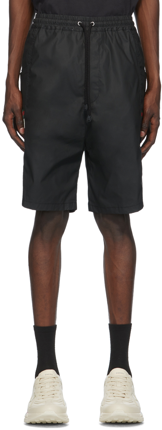 Black Waterproof Cargo Shorts