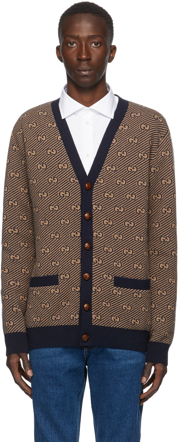 gucci navy cardigan