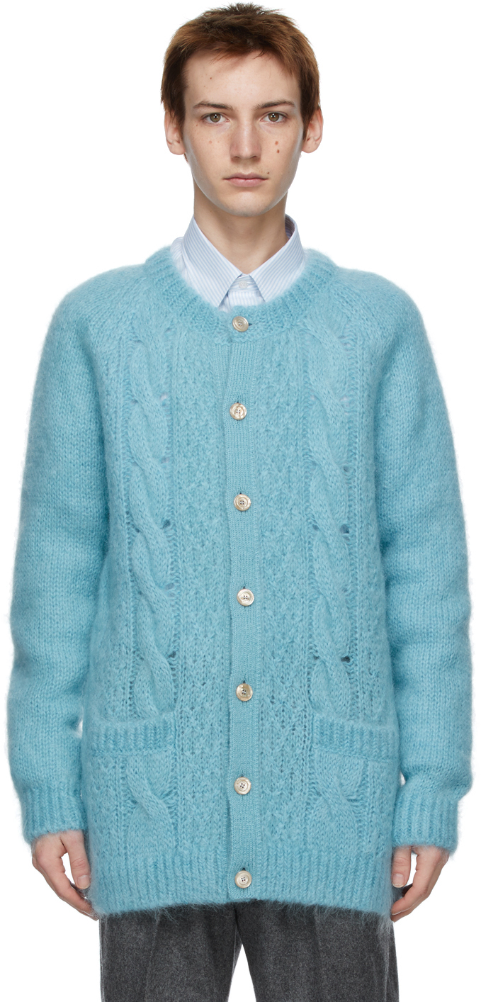 gucci blue cardigan