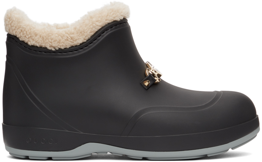 black gucci boots mens
