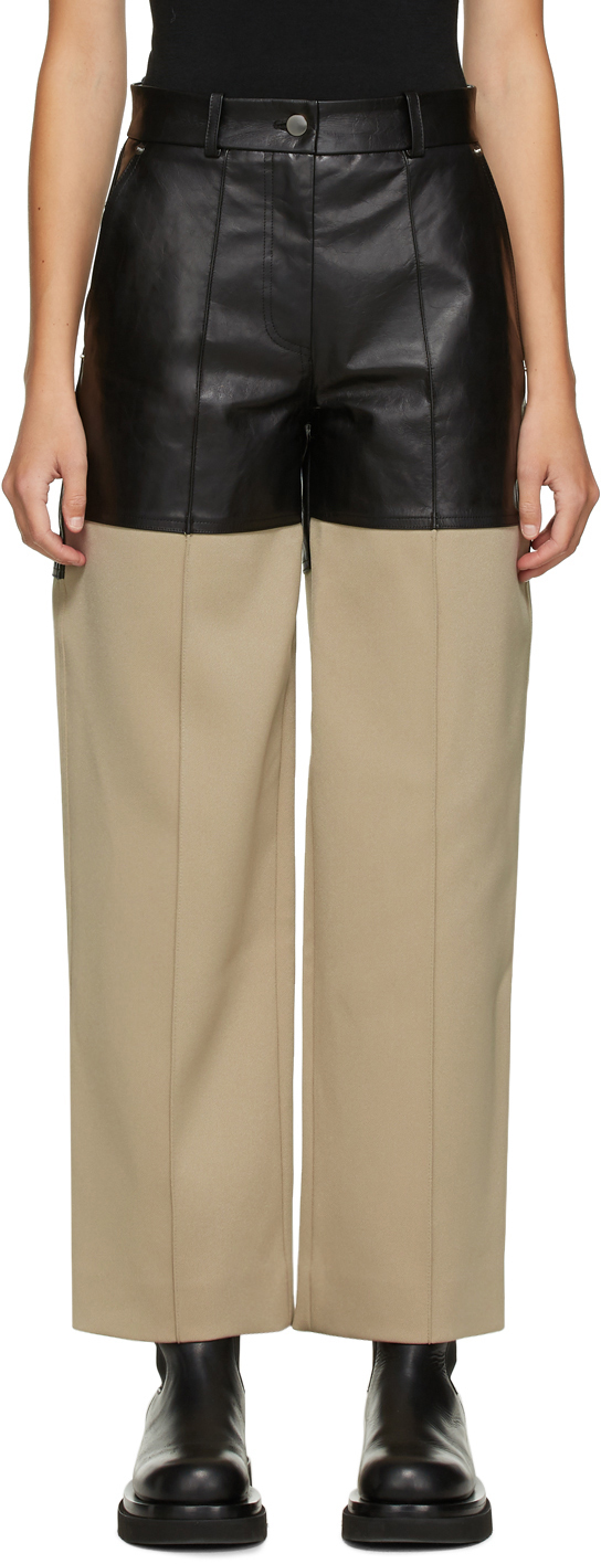 Black & Beige Fireman Trousers