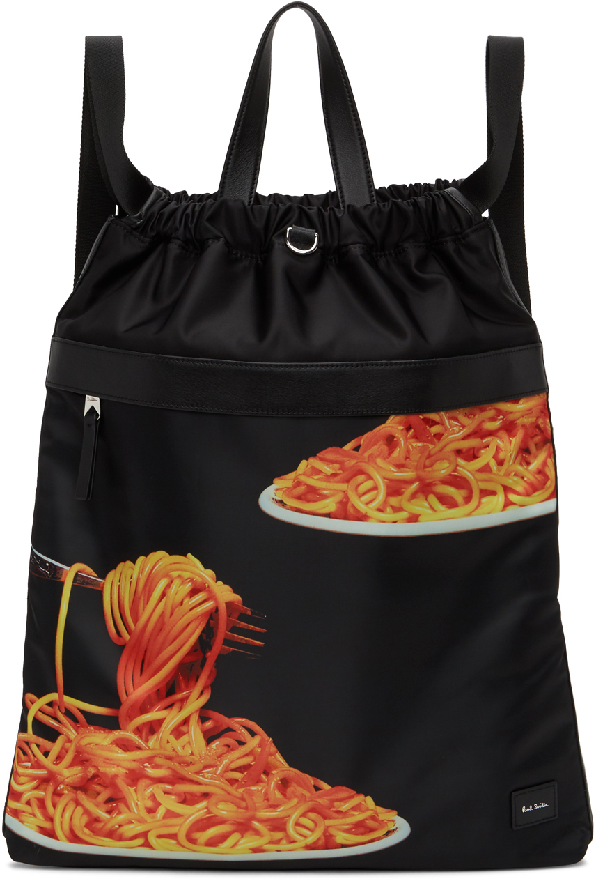 Paul Smith 50th Anniversary Black Spaghetti Backpack 202464M166069