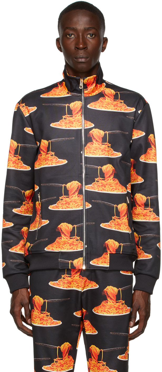 Paul Smith 50th Anniversary Black Spaghetti Bomber Jacket SSENSE UK