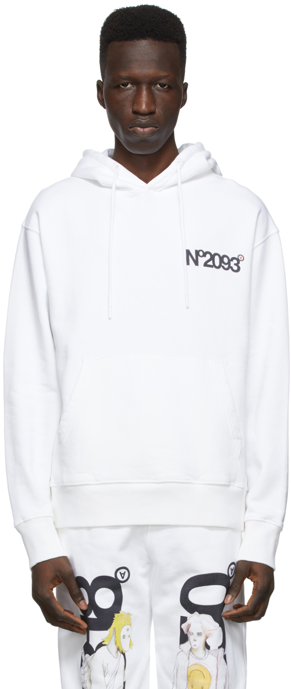 Aitor Throup’s TheDSA Aitor Throup's TheDSA SSENSE Exclusive White 'No2093' Hoodie
