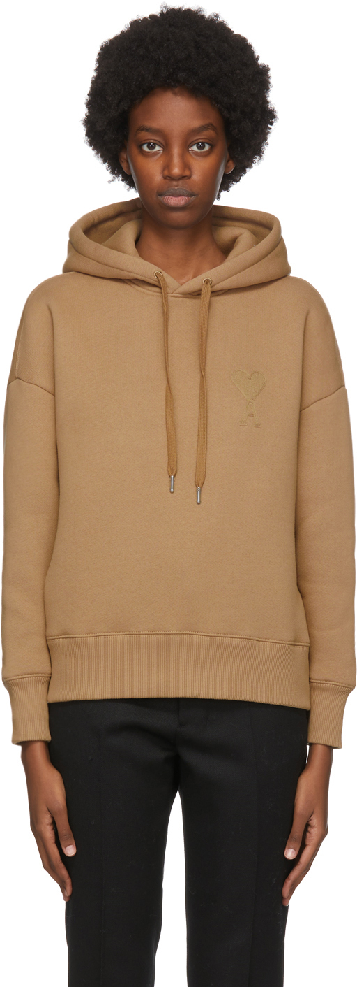 ami hoodie beige