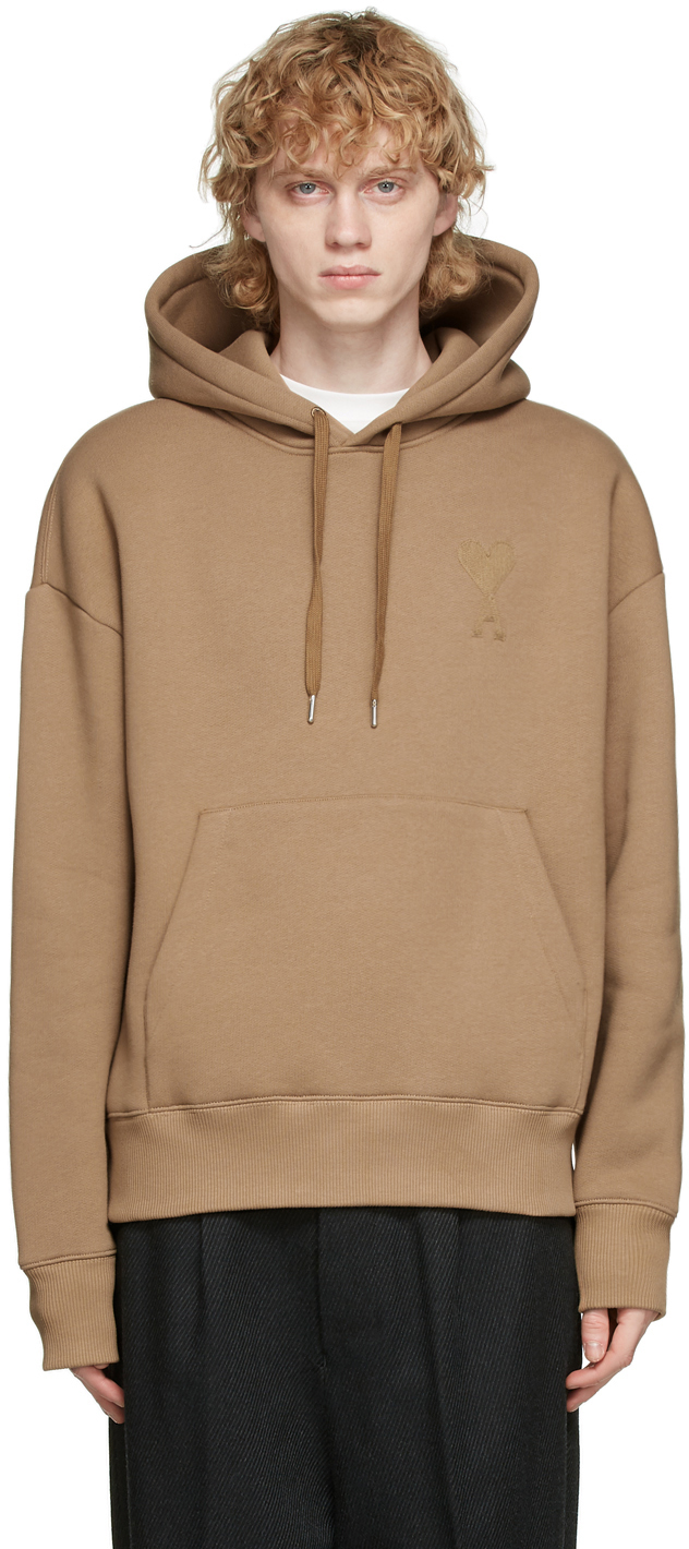 ami hoodie beige