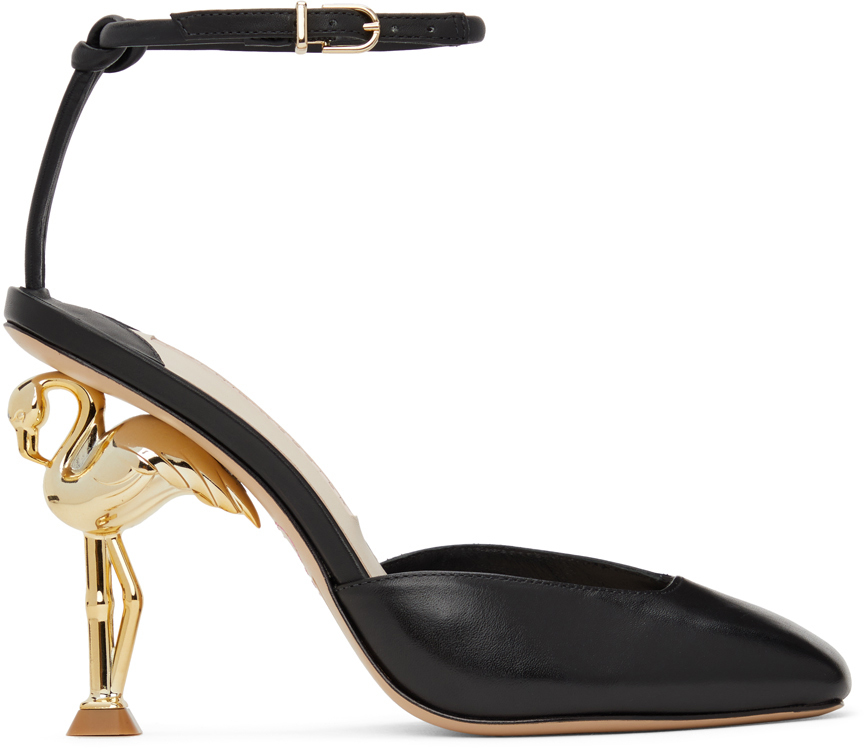 black sophia webster heels