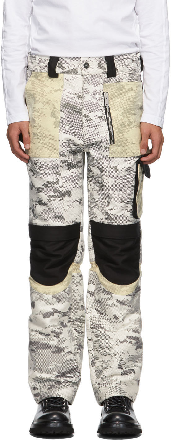ADYAR SSENSE Exclusive Black & White Utility Cargo Pants