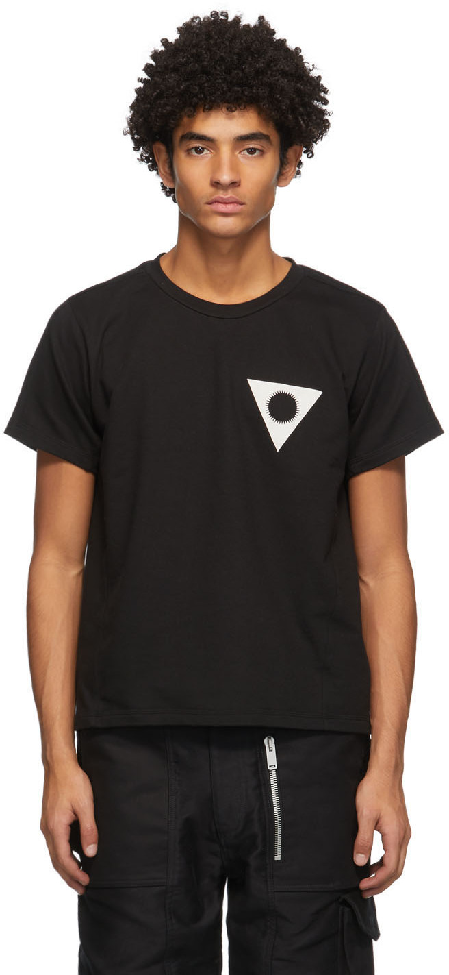 SSENSE Exclusive Black French Terry Korps T-Shirt by ADYAR on Sale