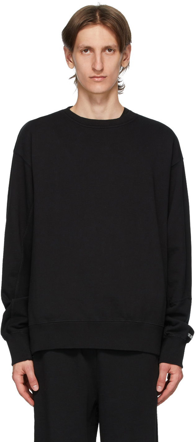 Black french terry sweatshirt Clearance