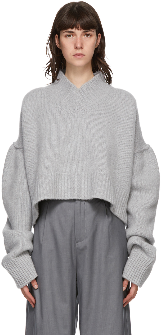 grey oversized sweater