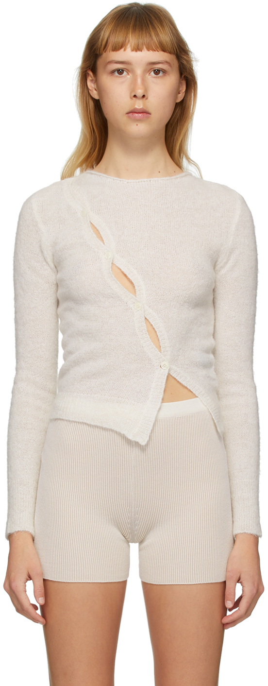 Jacquemus SSENSE Exclusive OffWhite 'La Maille Pau' Sweater SSENSE