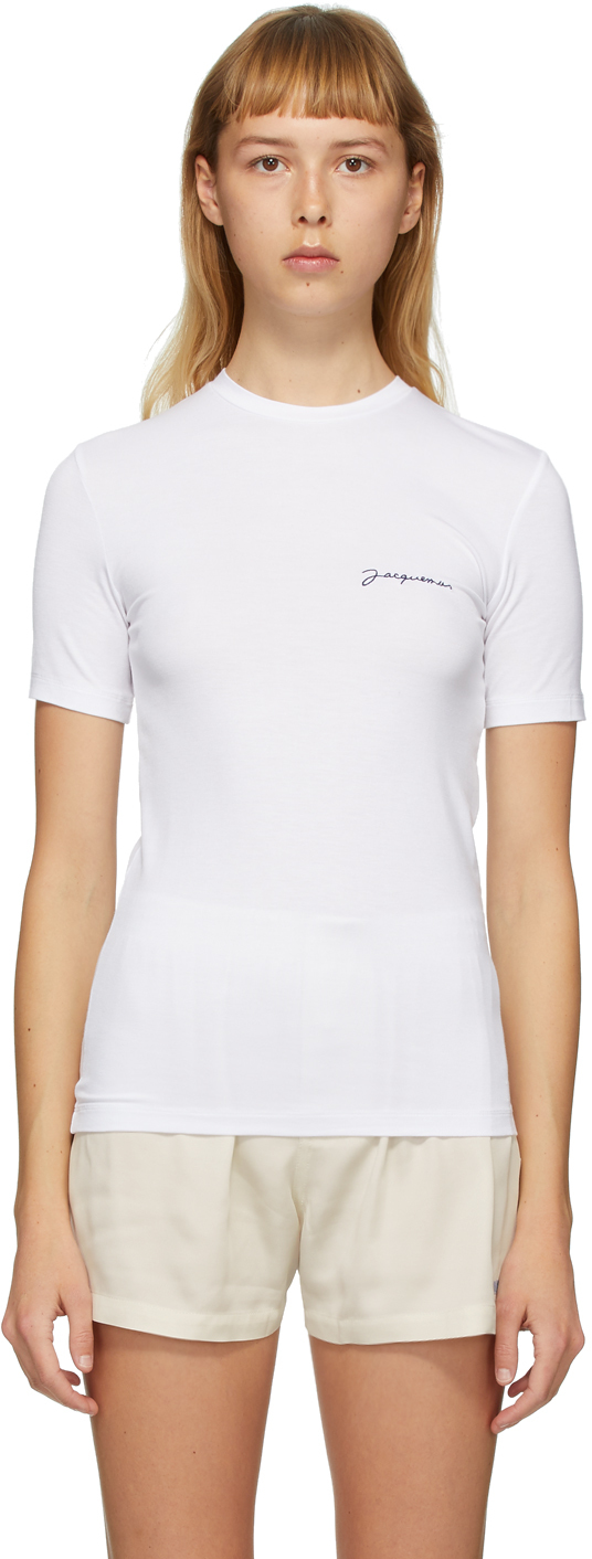 Jacquemus SSENSE Exclusive White 'Le T-Shirt de Collection' T-Shirt