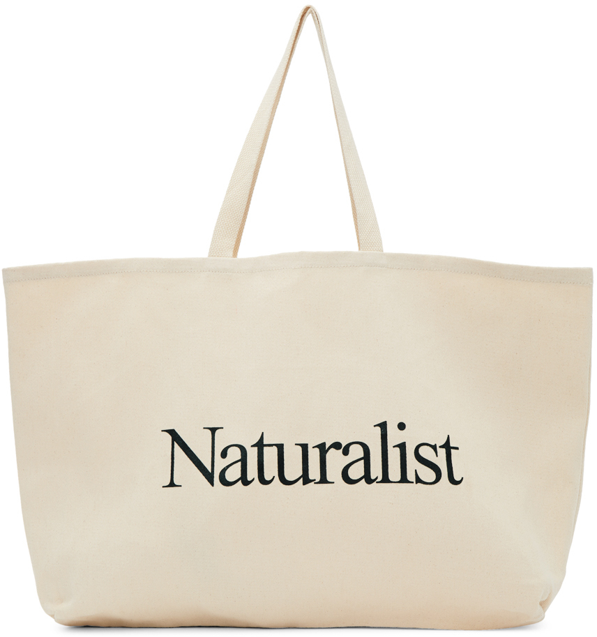 beige tote bag