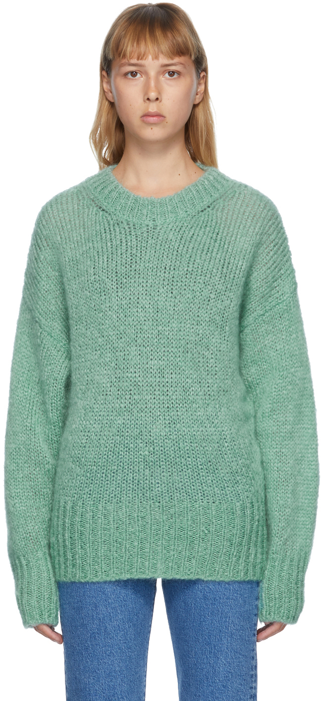 Isabel Marant: Green Mohair Estelle Sweater | SSENSE