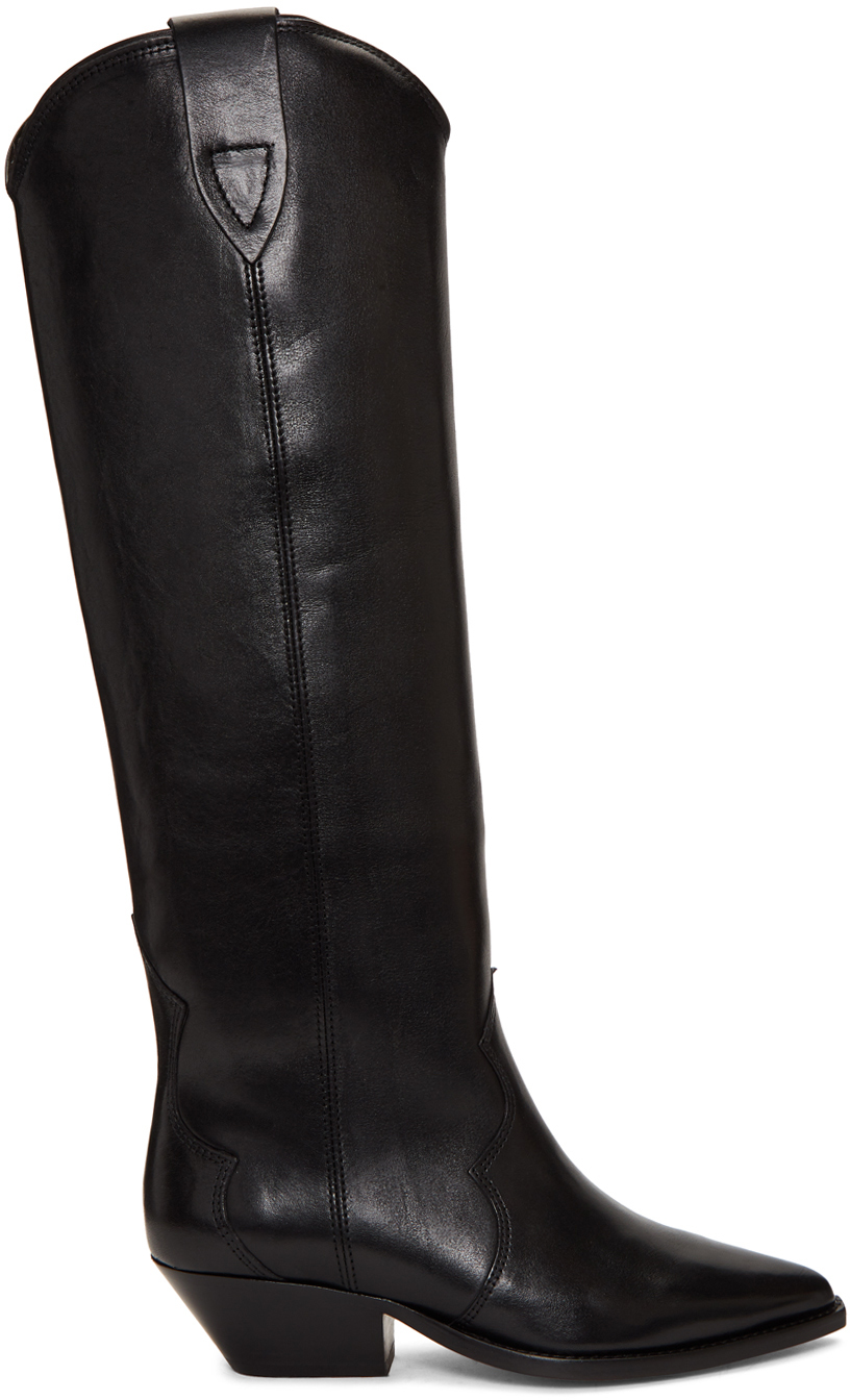 Elasticiteit Warmte Aanwezigheid Isabel Marant: SSENSE Exclusive Black Denvee Boots | SSENSE