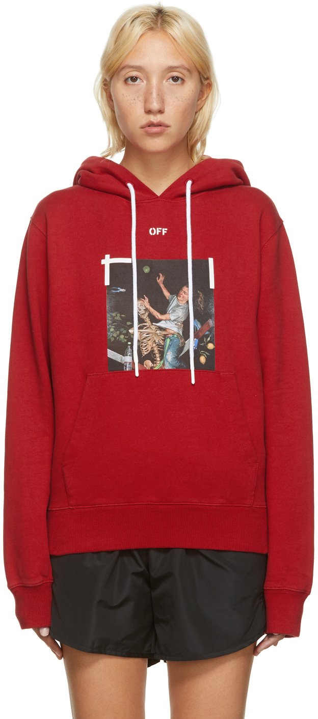 off white slim hoodie