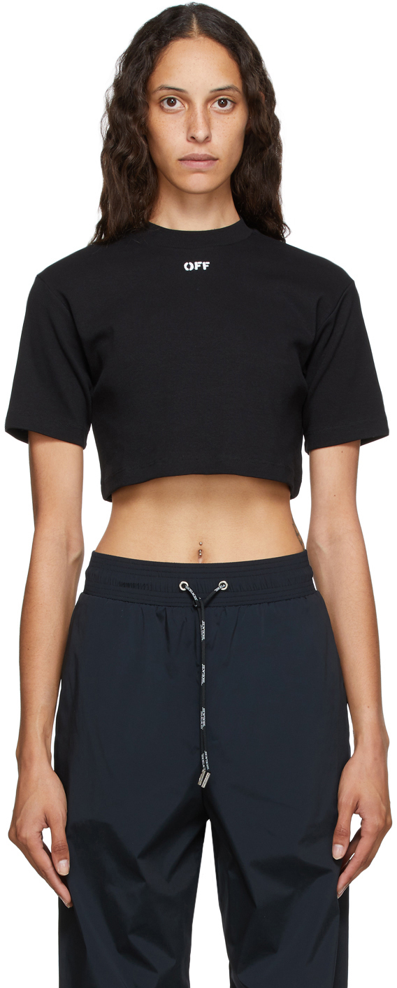 off white cropped t shirt