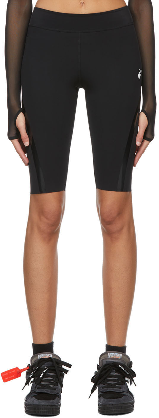 Black Athleisure Cycling Shorts