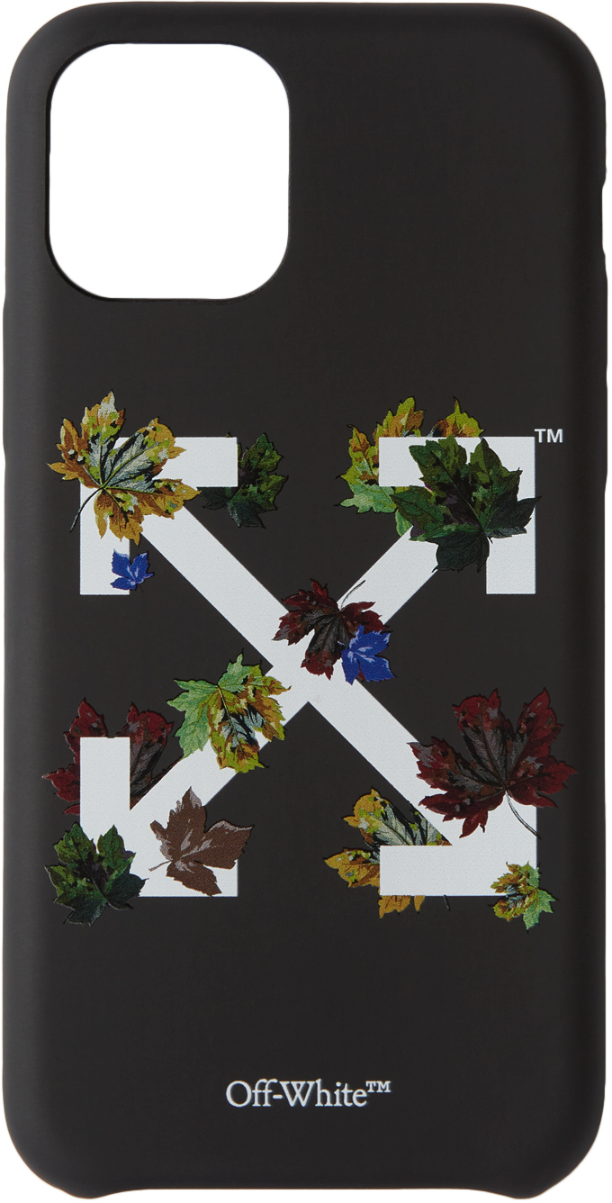 Off-White Black Leaves iPhone 11 Pro Case