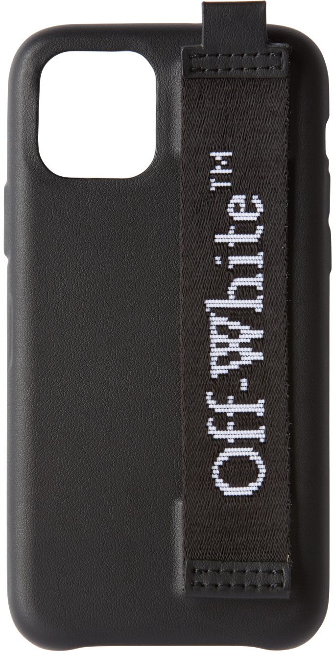 SSENSE Accessories Phones Cases Black Industrial Logo iPhone 11 Pro Case 
